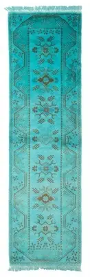 Vintage Hand-knotted Runner Rug 2'8" x 9'6" Traditional Wool Carpet