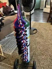 crocheted wind spinners
