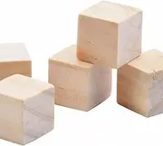 100pcs 2cm Wooden Cubes Stacking, Painting, Wood Burning Fine Sanding, DIY Crafts, Stamp Blocks, Photography