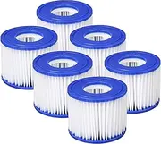 KAHEIGN 6Pcs Hot Tub Filter Cartridges VI for Bestway Filter, Replacement Filter for All LayZSpa Miami, Swimming Pool, Vegas, Monaco, Palm Springs (6 Filters)