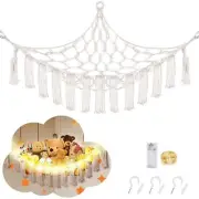 Stuffed Animal Hammock with LED Light Toy Large-(Package of 1) White
