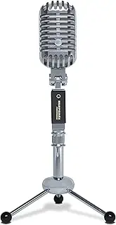 Marantz Professional Retro Cast Vintage-Style Dynamic Microphone for Vocal Desktop Recording with Mini-Tripod (USB Out)