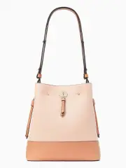 marti colorblock pebbled leather large bucket