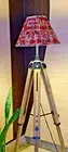 Tripod Floor Lamp Teak Wooden, Adjustable Tripod For Home & Office Décor Black