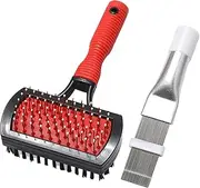 AC Evaporator Cleaner Brush - Condenser Fin Straightener | Air Conditionner Evaporator Coil Cleaning Brush | Double Sided Cleaner Brush Fin Comb | Evaporator Radiator Repair Tool for Ac