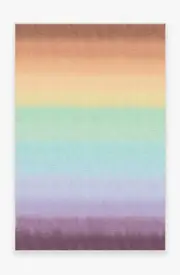 200' x 290' | Machine Washable Runner Rug | Kid & Pet Friendly | Indoor Rug | Spectrum Rainbow Rug | Ruggable