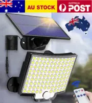 468 LED Solar Flood Light Motion Sensor Security Wall Yard Street Outdoor Lamp