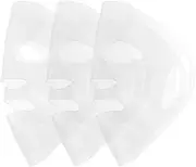 FRCOLOR 3pcs Silicone Face Mask Reusable Silicone Facial Mask Covers Moisturizing Face Mask Skincare for Facial Sheet Mask (Transparent)
