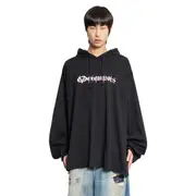 [VETEMENTS] Reaper Jersey Hoodie Black