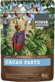 Power Super Foods Cacao Paste Buttons Ceremonial Grade Certified Organic 250g