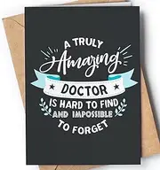 Thank You Card for Doctor | Awesome appreciation and gratitude card for men or women for any occasion: Birthday, Retirement, Graduation or just because.