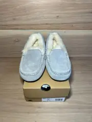 UGG Ansley Light Grey Moccassin Slipper Women's Size 5W 1106878