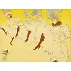 Toulouse-Lautrec Mademoiselle Eglantine's Troupe Advert XL Wall Art Canvas Print