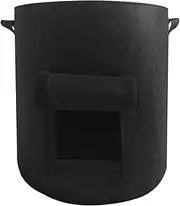 Potato Growing Bag Felt Thickened Planting Grow Pouch Garden Vegetables Planter Containers with Handles & Window Black S