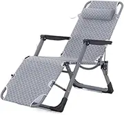Zero Gravity Chair Lounge Chair Folding Chair Nap Lounge Chair Office Home Leisure Portable Seat Chaise Lounge for Poolside Outdoor Yard Folding Recliner Chair Patio Lounge Chair (Color : Gray)