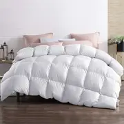 700GSM Single Goose Down Feather Quilt Giselle Bedding