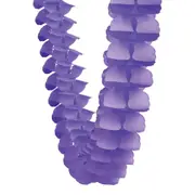3.6m Four Leaf Clover Tissue Paper Garland - Lilac