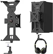 ElecGear Magnetic Wall Mount for Xbox Series X, Metallic Support with Hook for Gaming Headset, Magnets and Built-in Level Design - Mount XSX Vertical, Horizontal or Under The Desk
