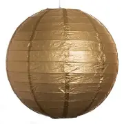 (Set of 3) Gold Paper Party Wedding Lanterns - 12", 16" and 20" sizes
