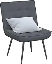 VRAXO Relaxing Chair Dark Grey 64x74x84 cm Velvet -10.7KG,4012318