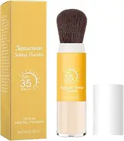 Sunscreen Setting Powder, SPF 35 PA++ Sunscreen for Face, Long-Lasting Matte Finish for Oil Control, Translucent Mineral Powder, Buildable Coverage Under Makeup