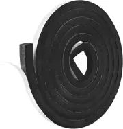Self Adhesive Foam Tape Weatherstrip 1/2In X 1/2In X 16.5Ft High Density Foam In