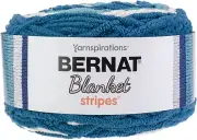 Bernat Blanket Stripes Yarn-Teal Deal (Pack of 2 Skein)