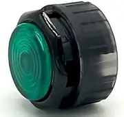 Gamerfinger Mechanical Button HBFS-24-SCREW BLACK 24mm with Cherry Switches for Fightbox Hitbox Snackbox (10pcs Green)