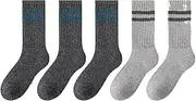 [svlftecon] Unisex Wool Winter Thermal Socks Cozy Warm Hiking Crew Boot Socks Wool for Winter Crew Series 9V3
