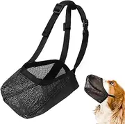 Muzzle for Dogs - Anti-Toxic Bait, Soft Adjustable Mesh Muzzles for Small, Medium and Large Dogs, Food Protection Against Biting and Chewing (XL)