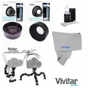 2X TELECONVERTER+FISHEYE+MACRO+TRIPOD FOR CANON EOS REBEL 6D 60D 7D 70D T3 T4 T5