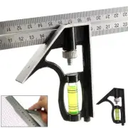 300mm Square Ruler Adjustable Engineers Combination With Spirit Level Scriber