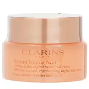 Clarins Extra-Firming Nuit Wrinkle Control, Regenerating Night Rich Cream - For Dry Skin 50ml/1.6oz