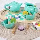 Wooden Children's Simulated Teapot Cup Desserts, Cakes , Tea Pots, Cups Toy Set