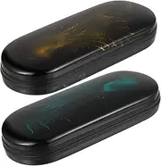 [COLLBATH] 2pcs Durable Smooth Glasses Case Stylish Storage Containers with Protective Lining for Storage for Sunglasses and Glasses