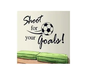 英文文藝-足球《Goals英文字母 DF-5402》寬145*高86cm-GG1【壁貼之王】 (4.5折)