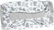 ibasenice Cradle Cover Medical Stuff Mat Seat Tape for Newborns Change Blanket Headband Potty Flannelette Men Bassinets Changing Pad Cover Knitted Fabric Grey