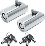 2PCS Vending Machine Lock, Keyed Alike Soda and Candy Locks, Tubular Keyway for Snack Machines