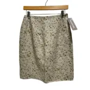 JNY Jones New York Spring Forward A-line Linen Skirt Size 8 NWT