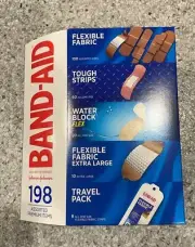 Band-Aid Brand Assorted Adhesive Bandages-Value Pack 198ct