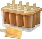 Popsicles Maker Mold,8-Hole Silicone Mold for Popsicles Making | Easy Release Homemade Ice Lolly Maker Tool for Yogurt Pudding Fruit Jam Jelly