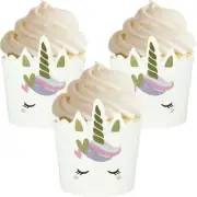 Unicorn Love Cupcake Decorating Kit 12 Baking Cups Patty Pans Cases Wrappers