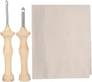 Punch Needle Kit for Adults Beginner, Oxford Punch Needle Tool with 2pcs Punch Needles and a Fabric, Punch Needle Embroidery Kits for DIY Craft