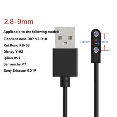 Bone Conduction Headset Charge Cable Magnetic Cable Earphones USB Charging Cable