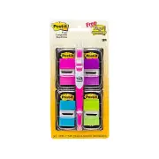 Post-It Flags Bright Colours with Highlighter 25 x 43mm - Value Pack