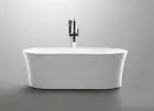 Gabriella Arcylic Round Oval Gloss White 1500mm & 1720mm Freestanding Bath Tub