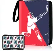 Hockey Cards Binder,9-Pocket Trading Card Binder,900 Pockets Double Sided Pocket