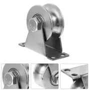 Pulley Spinning Steel U-type Groove Sliding Roller Caster Wheels