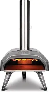 Karu 12 Multi-Fuel Outdoor Pizza Oven – Portable Wood and Gas Fired Pizza Oven with Pizza Stone, Outdoor Ooni Pizza Oven - Woodfired & Stonebaked Pizza Maker, Countertop Dual Fuel Pizza Oven