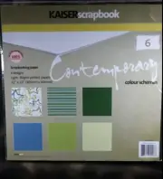 Kaiser Scrapbooking 12x12 Paper Pack Contemporary Envy 6 Designs